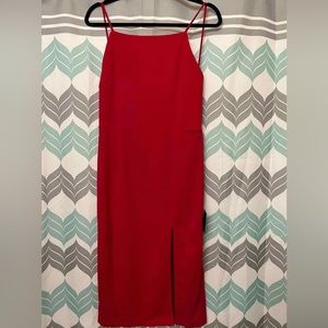 Lulus Red Midi Dress